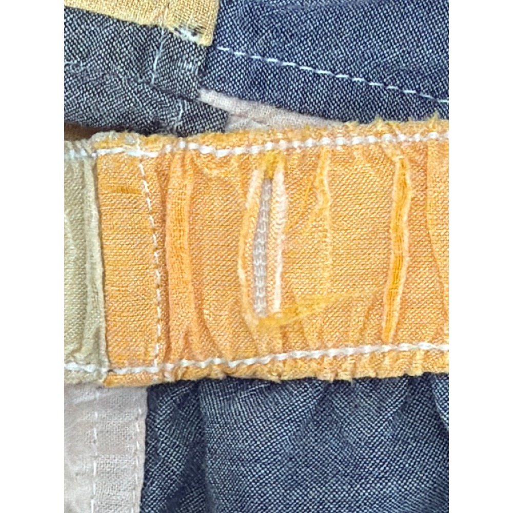 Vtg Orvis Patchwork Pull On Pants Multicolored High Rise XL Checkerboard Pattern - Picture 11 of 12